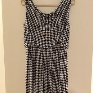 Sleeveless Herringbone Check Dress Size 10